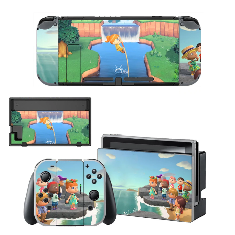 Защитная Наклейка с полным покрытием для пересекающихся животных Nintendo Switch