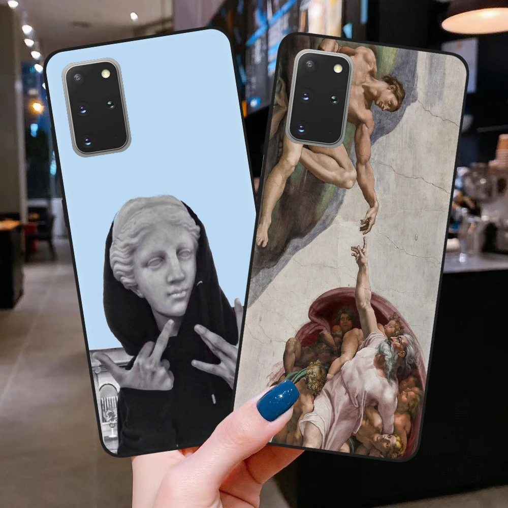 Чехол-накладка для Samsung S8 S9 S10 S20 Plus Ultra S10E Note 10 Lite Pro с изображением абстрактного