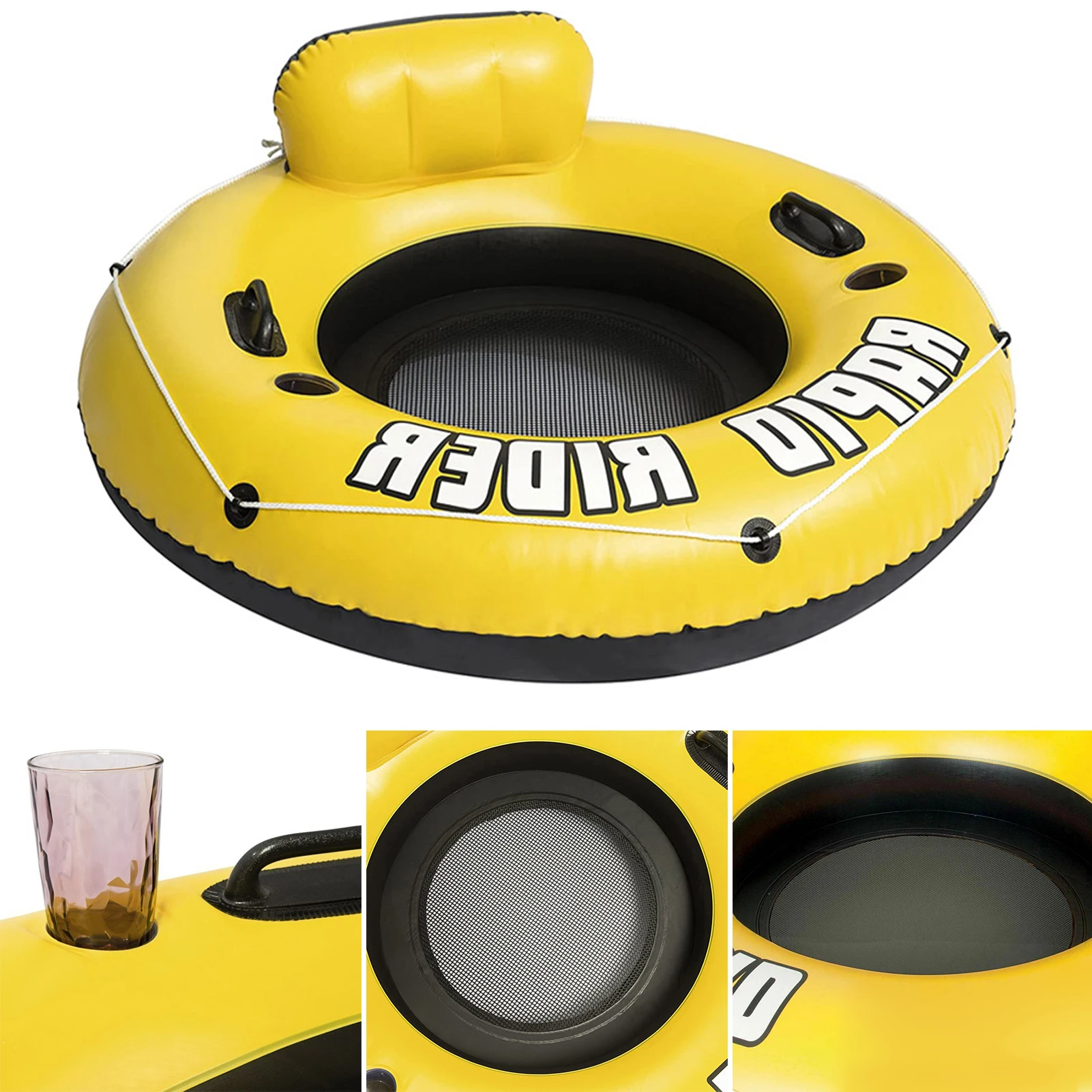 

High-quality Inflatable Pool Float Seat Boat Fun Pool Swimming Ring Floatie Water Party Lounge Toys Fun Swimming Water Pool Toys