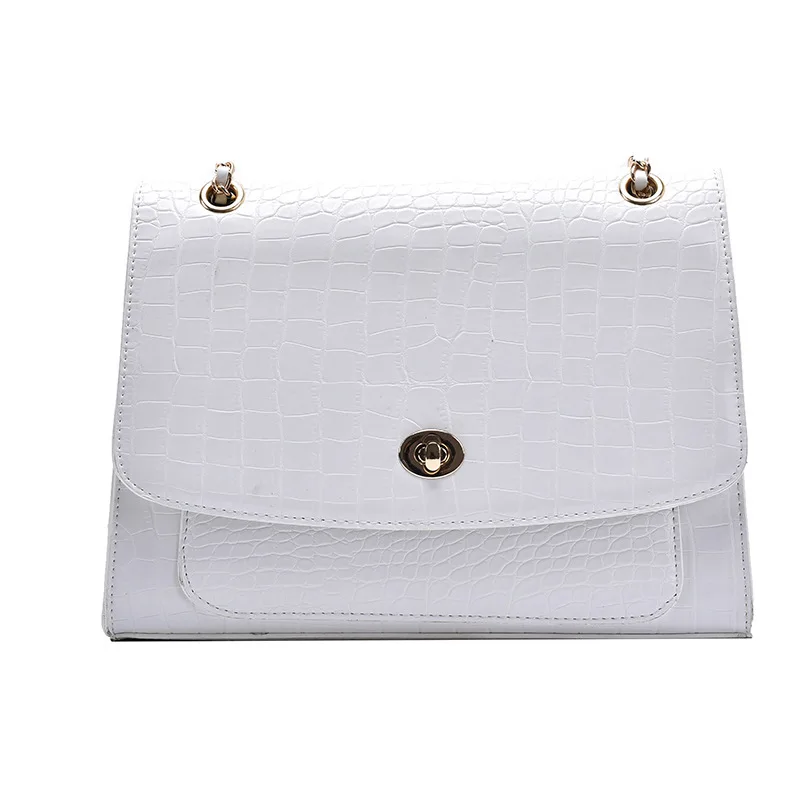 

Womens Handbags Simple Alligator Fashion Chain Women's Single Shoulder Crossbody Large Capacity Bag Purses
