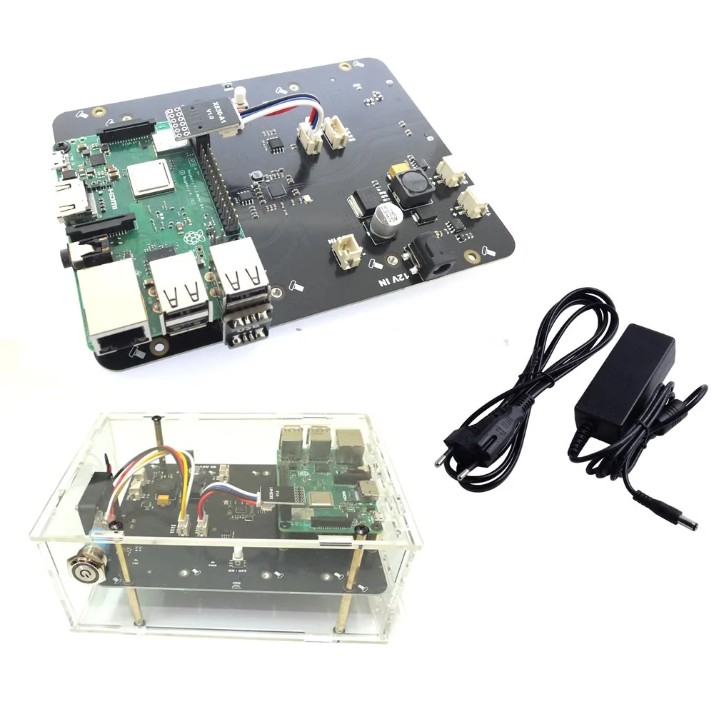 Плата расширения Raspberry Pi 2 3 B + Plus/3B X830 V2.0 HDD с функцией отключения Veilig 5 &quotSATA Opslag Module