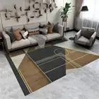 Современные Геометрические напольные коврики для гостиной, большой напольный коврик для спальни, стула, скандинавский коврик для бокового стола, роскошный длинный коврик для коридора под заказ