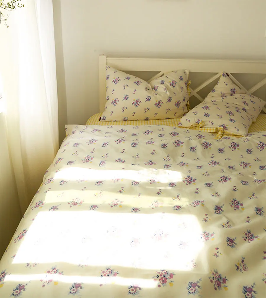 Комплект постельного белья с цветами в западном стиле для девочек-подростков