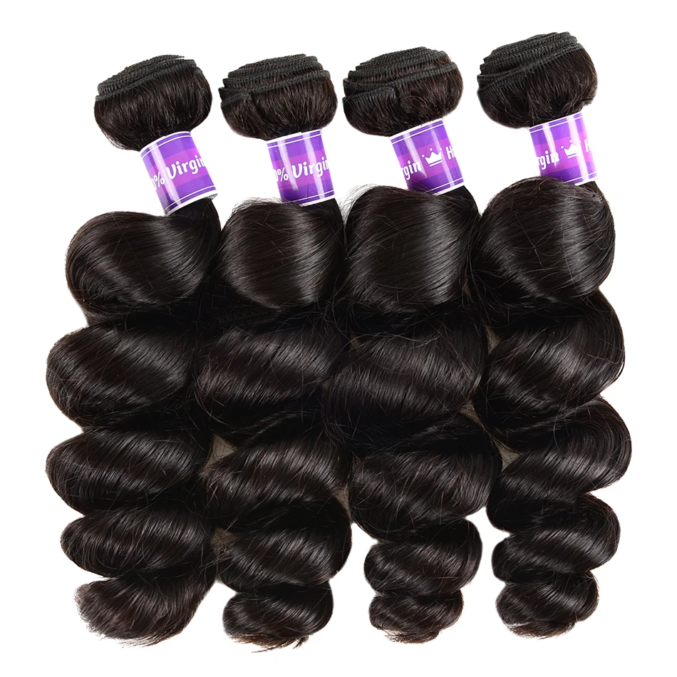 Hair Extension Wholesale Price Loose Wave Human Weave 100% Indian Virgin Bundles In Bulk Sale | Шиньоны и парики