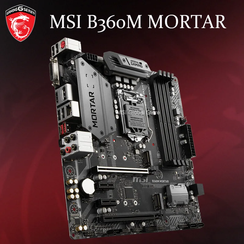 LGA 1151 MSI B360M материнская плата PCI-E 3 0 M.2 HDMI Игровая DDR4 64 Гб настольная B360 Placa-Mãe i7 i5 i3 Cpu