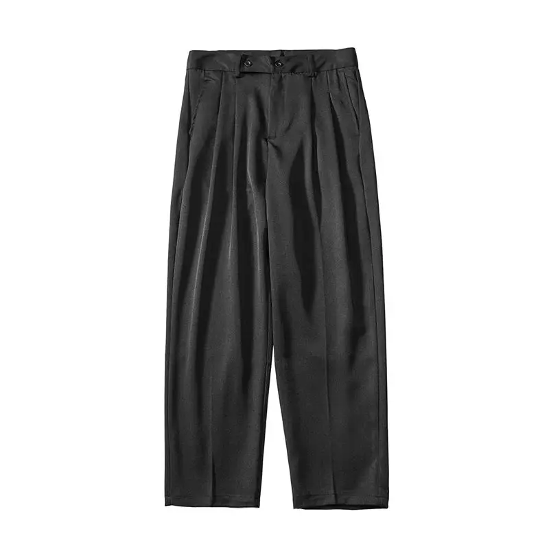 

Summer Thin Straight Casual Pants Men's Fashion Solid Color Business Dress Pants Men Loose Korean Suit Pants Mens
