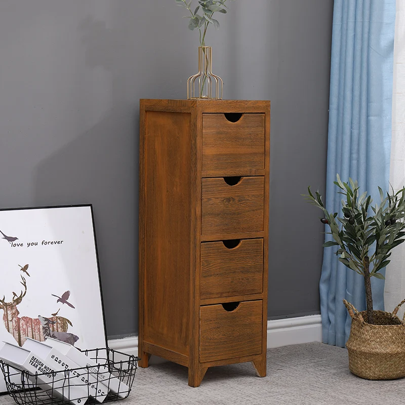 Японский Деревянный Твердый деревянный Настольный ящик для косметики хранения и