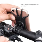 Регулируемый держатель для телефона, силиконовый держатель для телефона 4-6 дюймов на руль велосипеда, электроскутера, мотоцикла и т. д.