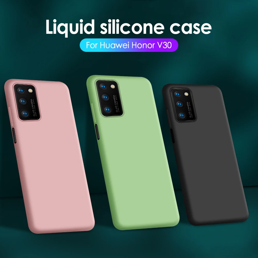 Чехол для Huawei P30 Lite жидкий чехол телефона Mate 20 P20 Honor 10 Pro P Smart 2019 силиконовый