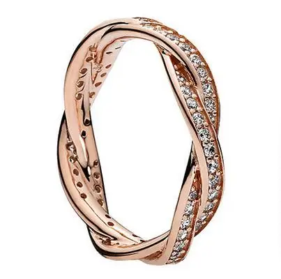 31 925 Sterling Silver Headband Ring Two Hearts and Valentine's Day Love Jewelry Ring - Main Stone Color: 31