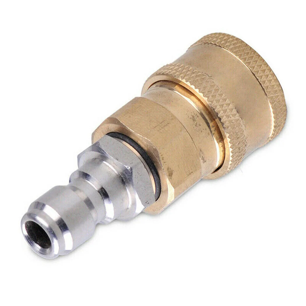 

High Pressure Washer Quick Release Brass 1/4 Male M22/14/Female Connector