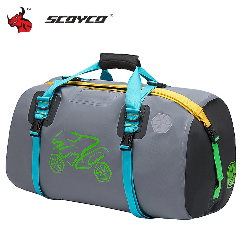 

SCOYCO 40L Motorcycle Back Seats Bags Waterproof Backpack Motocross Rainproof Multifunctional Reflective Motorcycle Saddle Bag