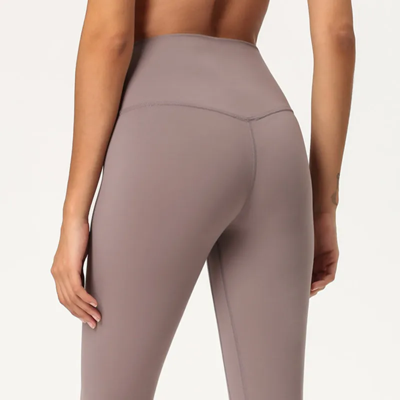 Женские эластичные леггинсы с завышенной талией и скрытыми карманами | Спорт