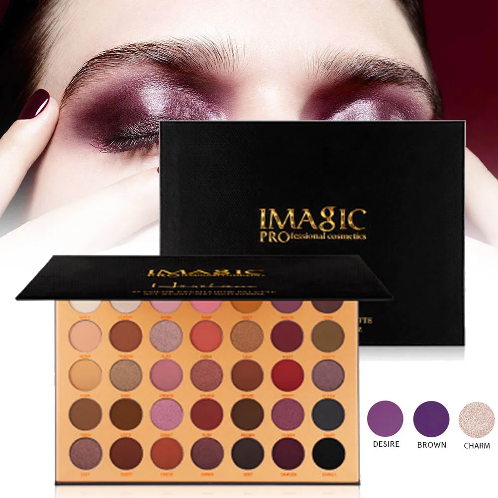 

Maquiagem 35 Colors Eyeshadow Palette Women's Cosmetics Pearlescent Matte Multicolor Combination Eye Shadow Tray Makeup Set