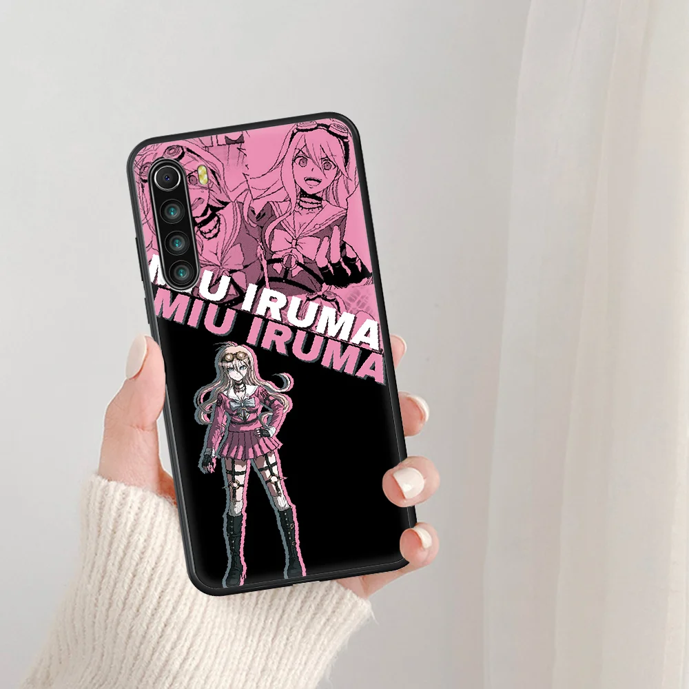 

Hot Anime Ronpa Danganronpa Phone Case For Xiaomi Redmi Note 7 8 8T 9 9S 4X 7 7A 9A K30 Pro Ultra black Coque Silicone Funda