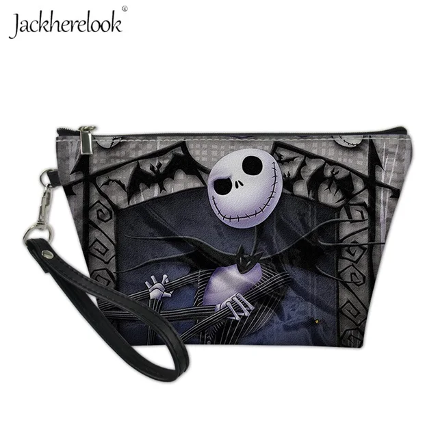 Jackherelook косметичка Для женщин Сумочка, косметичка Повседневное Макияж сумка с принтом "Кошмар перед Рождеством" Путешествия Сумочка-клатч мини кожаная сумка - Цвет: HMM890Z8