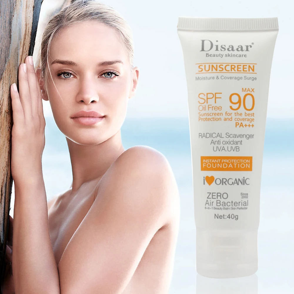 

Disaar SPF 90 Facial Body Sunscreen Whitening Sun Cream Sunblock Skin Protective Anti-Aging Oil-control Moisturizing 40g