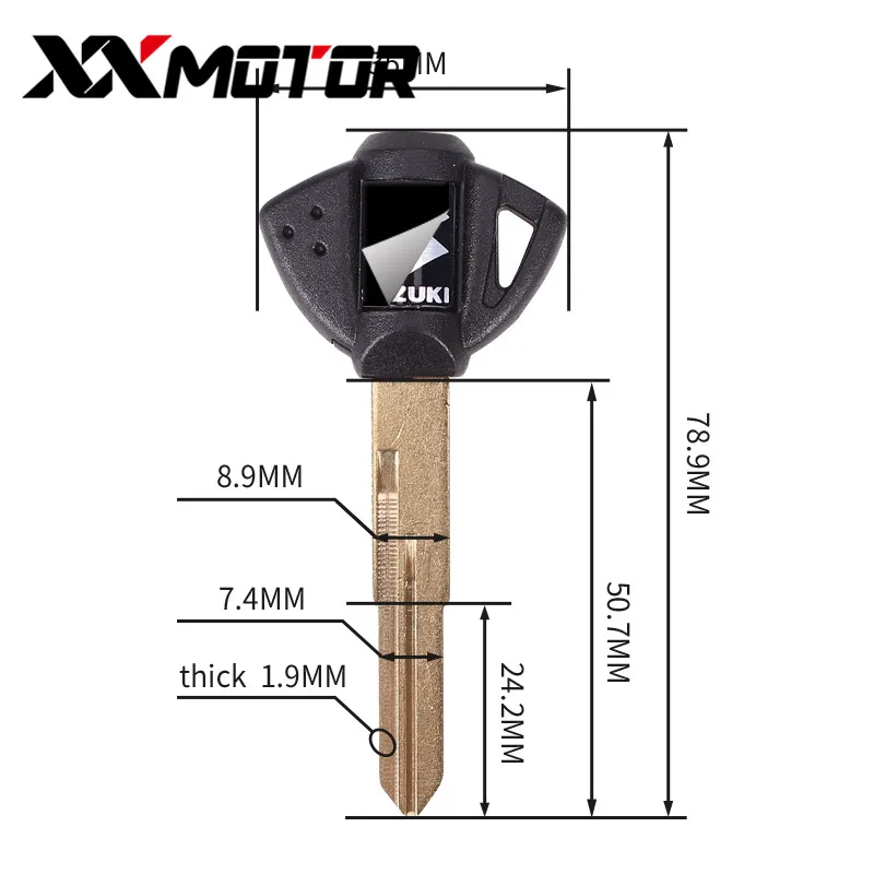 3 шт. новые заготовки ключа для мотоцикла Suzuki GSX600F GSR750 GSX750F GSXR600 GSXR750 GSXR1000 GSXR1300 SV650 |