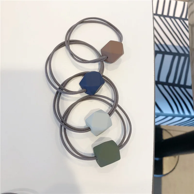 5 шт. высокоэластичные многогранные резинки для женщин волосы группы детей