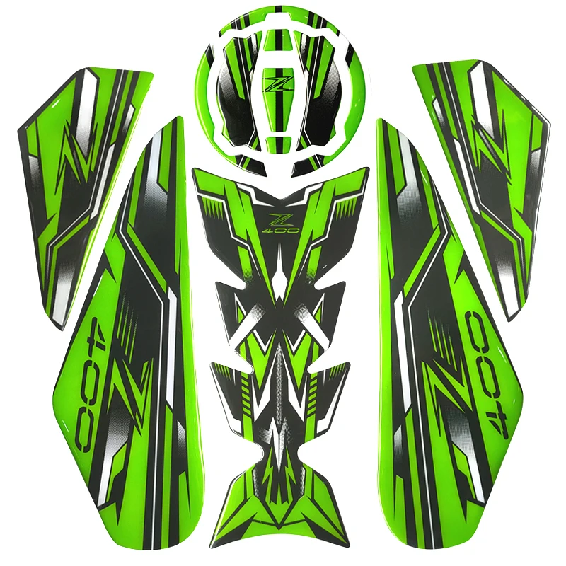 

Carbon Fiber Motorcycle Stickers For Kawasaki Ninja 400 z400 Tank Pad Decals Accessories 2017 2018 2020
