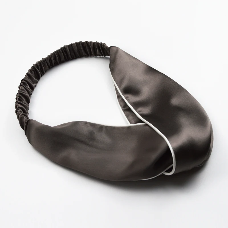 

SuyaDream Headband for Woman 100%Real Silk Girls Hairband Solid Navy Pink Hair Accessories