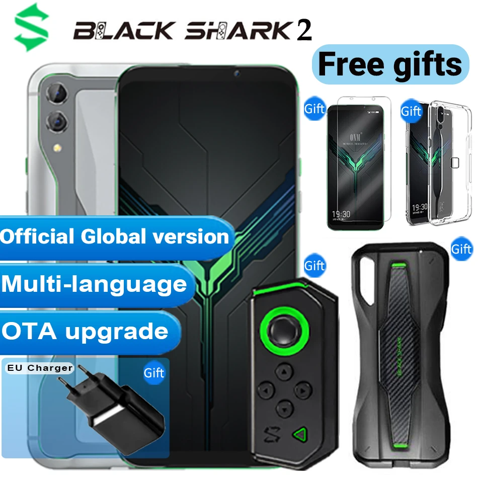 Игровой Смартфон Xiaomi Black Shark 2 глобальная версия 128 Гб ПЗУ 6 ГБ ОЗУ Snapdragon 855 экран 39