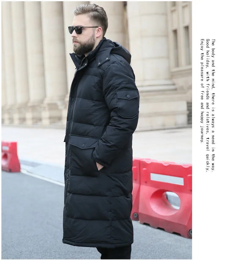 XL-7XL, 8XL, 9XL, 10XL, зимний теплый пуховик, плюс удобрение, большой размер, с капюшоном, Повседневный, мужской пуховик