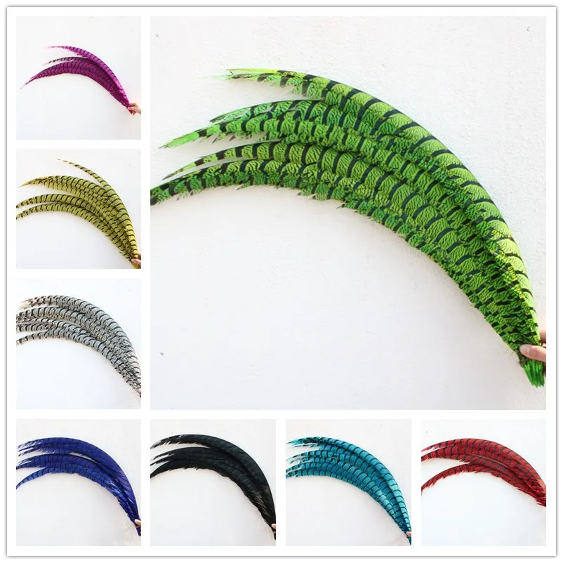 

20pcs-100pcs High quality Natural Pheasant Feathers For Crafts 32-36inch/80-90CM DIY Celebration Decoration Accessories Plume