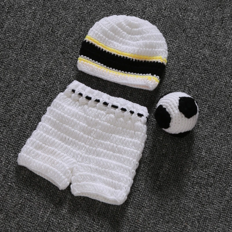 

Newborn Photography Props Suit Knitted Hat Doll Infant Photo Shooting Clothes