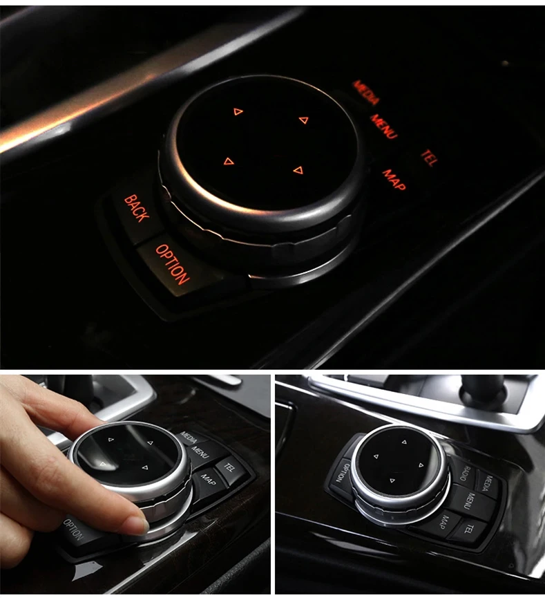 Автомобильные мультимедийные наклейки iDrive с кнопками для BMW 1 3 5 7 Series X1 X3 F25 X5 F15 X6 F16
