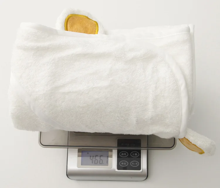 Белые детские пеленки с белым медведем банное полотенце для новорожденных