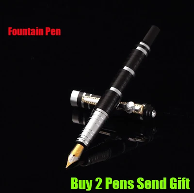 OK 7 Fountain Pen Duke брендовая металлическая авторучка офисная Роскошная деловая чернильная ручка для письма купить 2 ручки отправить подарок - Цвет: OK 7 Fountain Pen