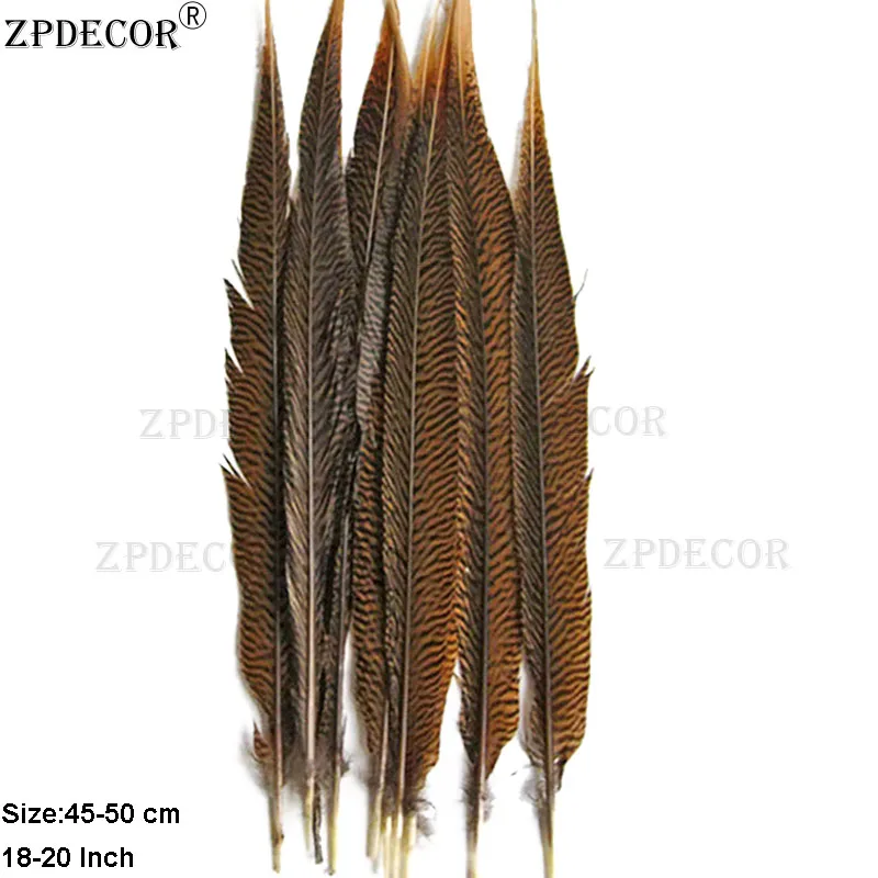 18-20 Inch 45-50CM Golden Pheasant Feathers For Wedding Decoration | Дом и сад