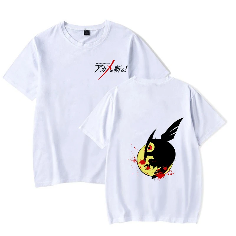 

Футболка Akame Ga KILL в стиле Харадзюку, свободная Летняя Повседневная рубашка с принтом аниме, Топ унисекс