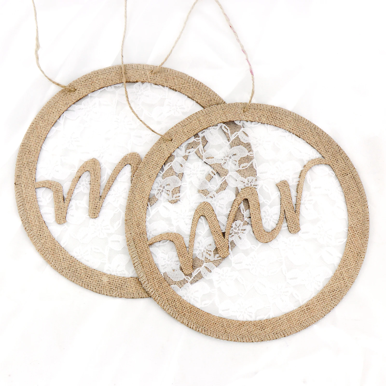 

Mr Mrs Wedding Chair Decor Burlap Lace Chair Banner Wedding Chair Dcoration Mr Mrs Rustic Wedding Party Decoration