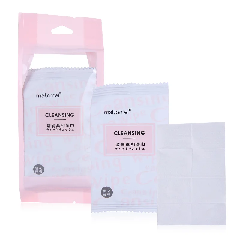 

Portable Wet Wipes 10 Pieces Disposable Remover Soft Gentle Cover SJ003