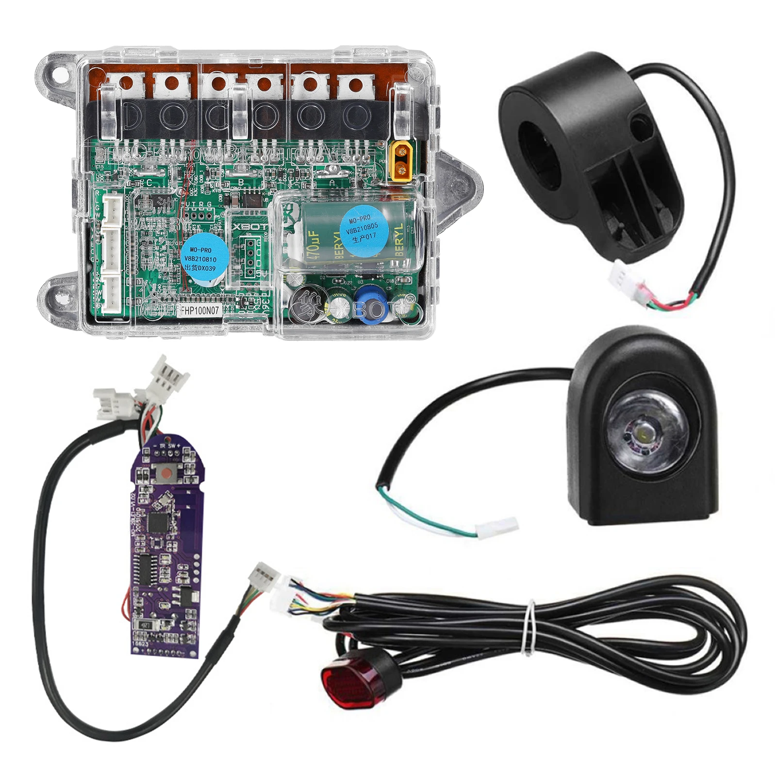 

Electric Scooter Controller Board Dashboard BT Digital Display with Accelerator Front /Rear Light Replacement for Xiaomi M365