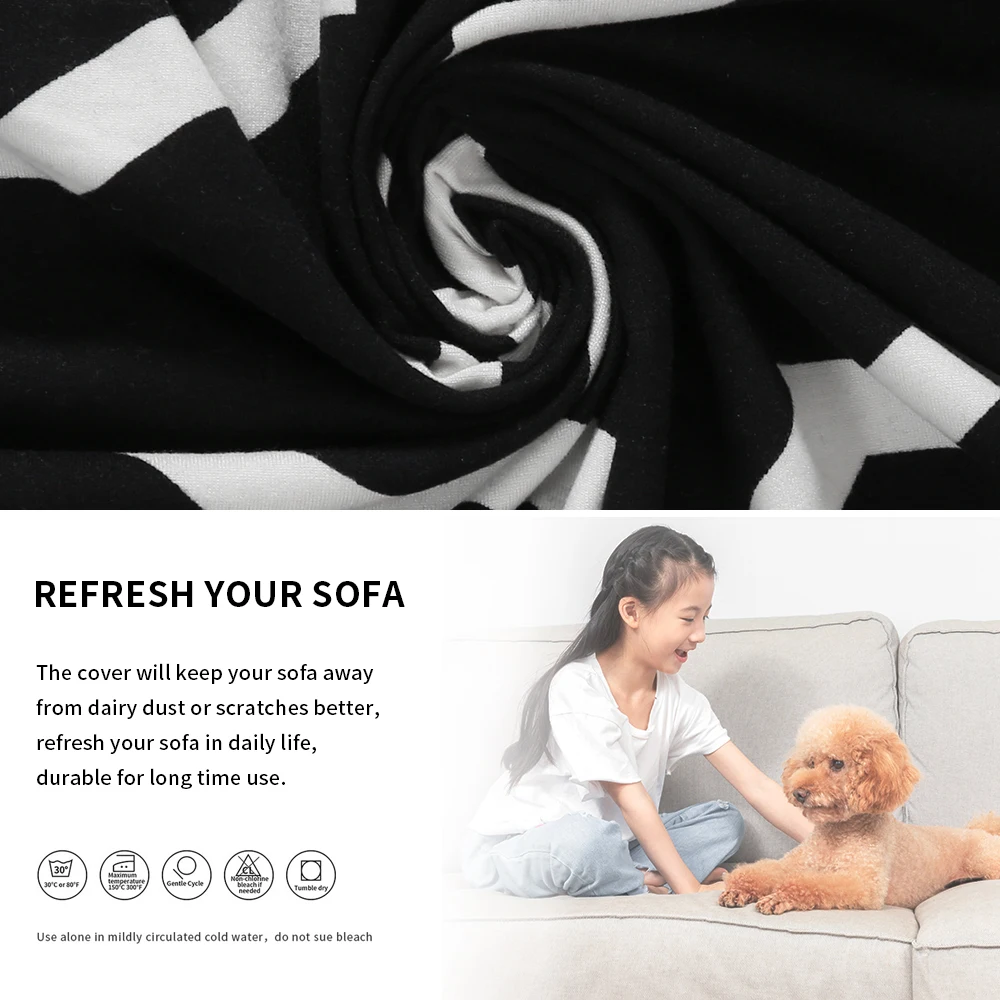 

Waterproof Sloping Arm King Back Chair Cover Elastic Armchair Wingback Wing Sofa Back Chair Cover Stretch Protector