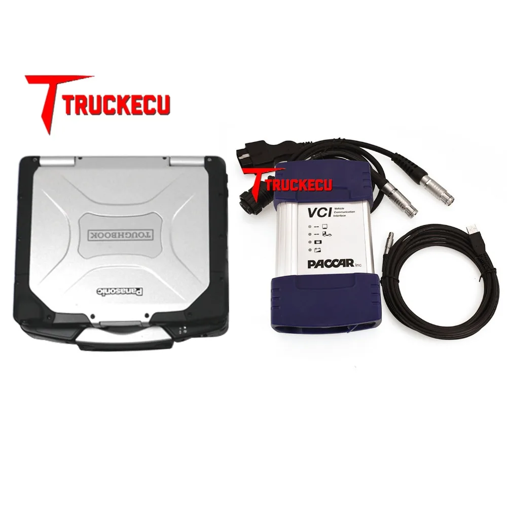 for daf truck diagnostic tool daf PACCAR diagnostic interface with DAF davie developer tool+ Panasonic CF19 laptop