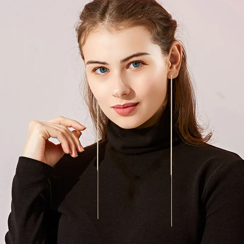 Dorado супер длинные цепи кисточки Висячие серьги для женщин девушек ретро новый