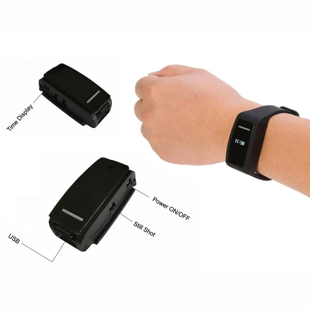 

16GB Bracelet Voice Recorder Audio Recorder Smallest Digital Dictaphone Watch Activated Recording Device Mp3 Player