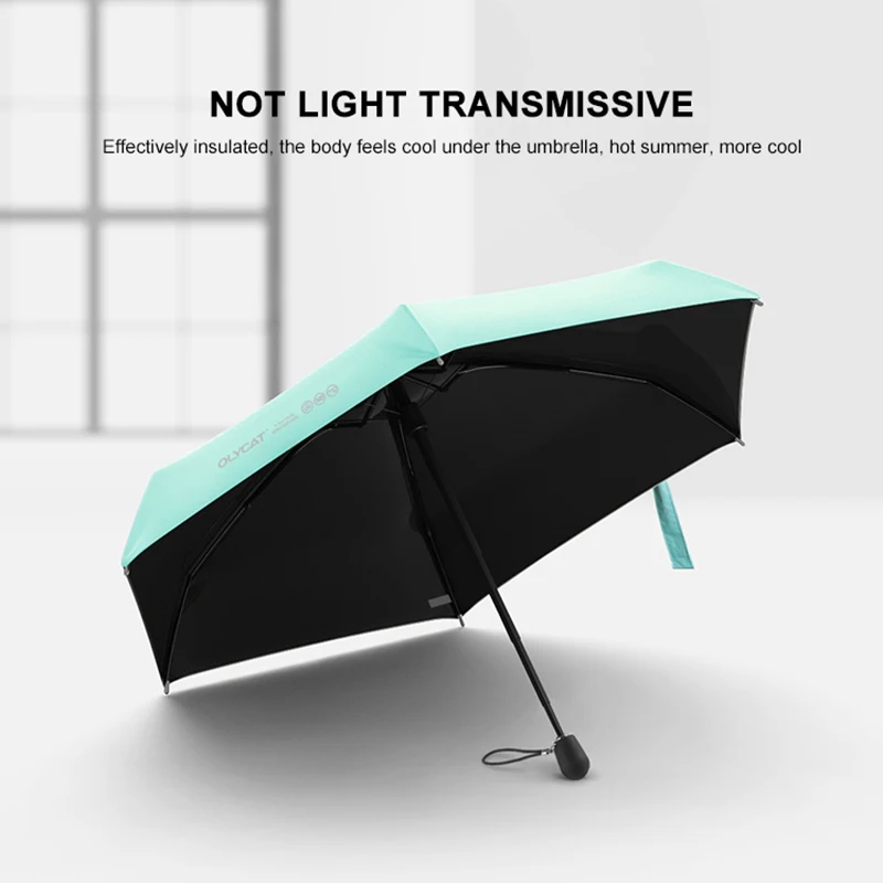 OLYCAT красочные мини зонтик дождь Для женщин пять складной дети Anti UV Путешествия