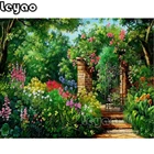 Алмазная живопись сделай сам, пейзаж с весенним зеленым садом, полноразмерная мозаика для домашнего декора