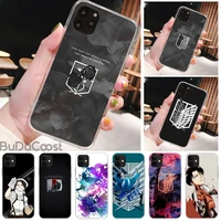 anime japanese attack on titan phone case for iphone 8 7 6 6s plus x 5s se 2020 xr 11 pro xs max 12 12mini