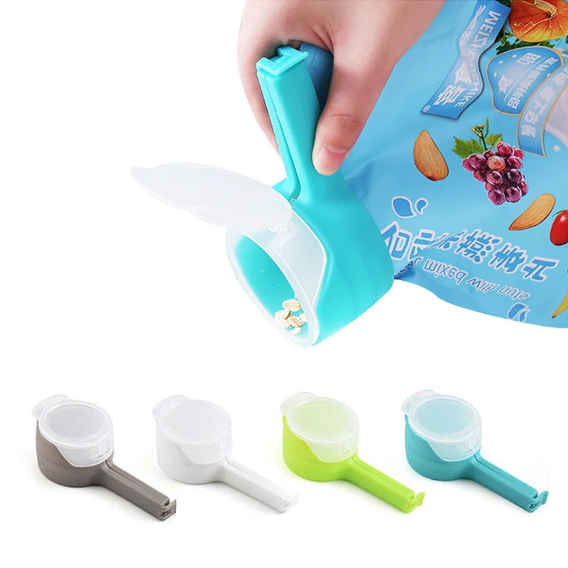 Зажим для хранения свежести закусок пластиковый упаковщик пакетиков чай