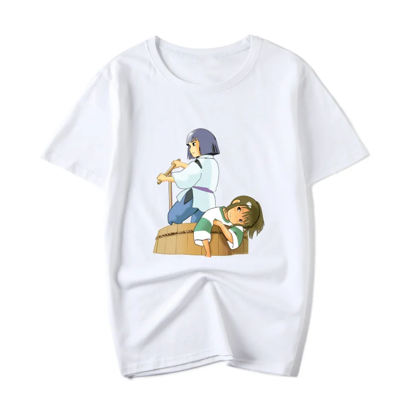 Унесенные призраками Тоторо Femme offwhite мультфильм Женская футболка s Хаяо Миядзаки