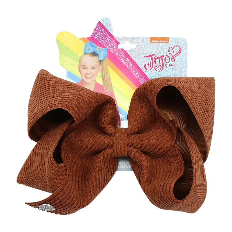 CN 7 &quotJojo луки для девочек/Jojo Siwa большой однотонные бархатные заколок с бантами