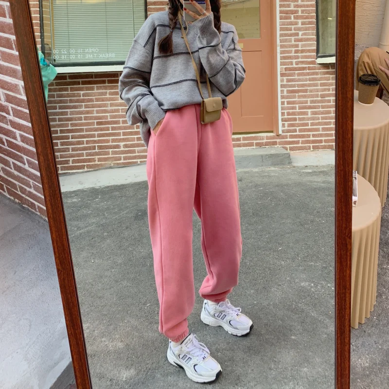 Real Price CMAZ Pants Autumn and Winter Thickening Loose Lazy Style Outer Wear | Женская одежда