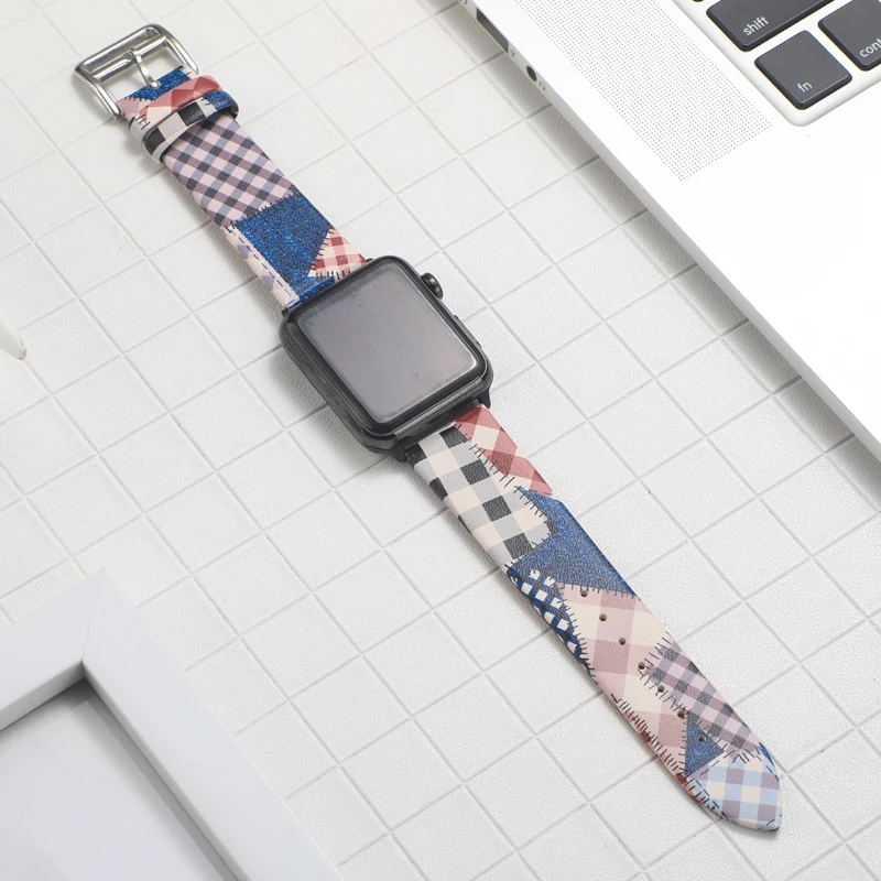 Кожаный ремешок для apple watch band 42 мм 38 44 40 iwatch series 5/4/3/2/1 аксессуары часов|Ремешки