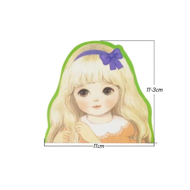 10 шт./лот креативная Корейская Милая мультяшная кукла серия открытка/кавайная